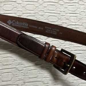 Columbia Men's Brown Leather Belt, 38